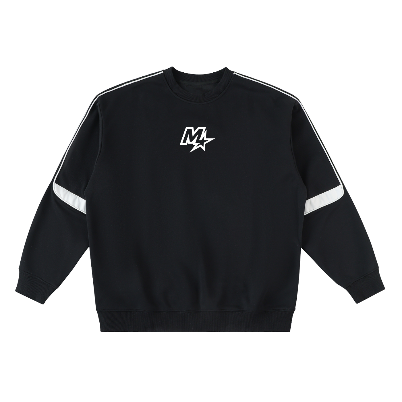 Oversized Crewneck Taped Sweatshirt