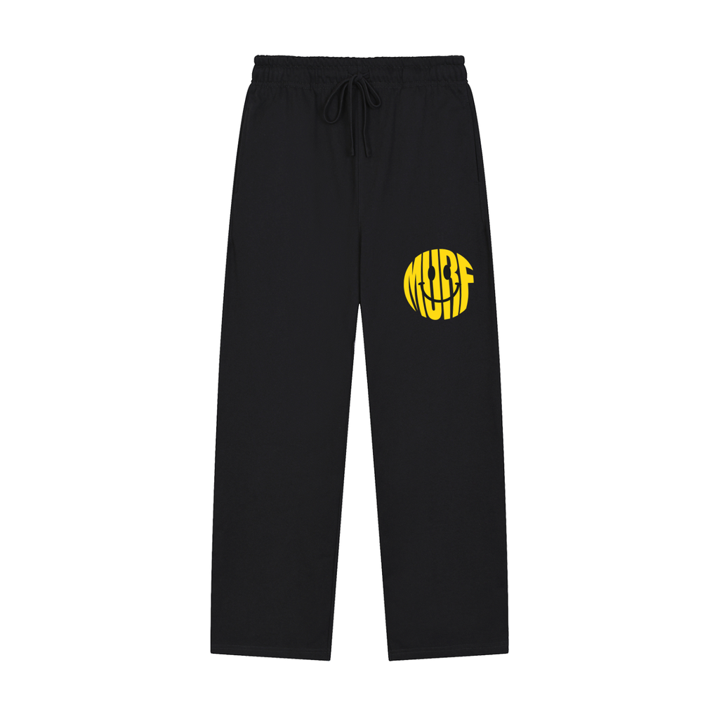 Murf Smiley Face Straight-Leg Sweatpants