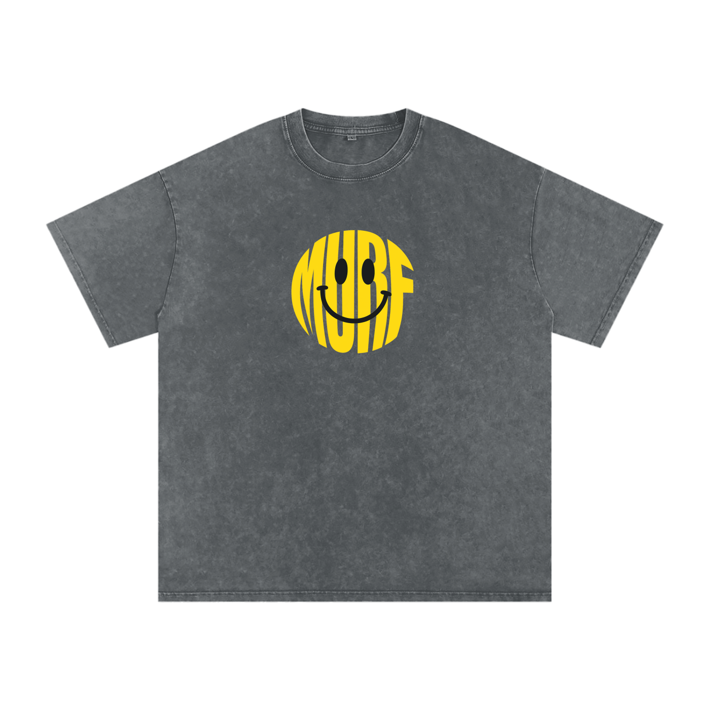 Smiley Face Acid Wash Tee