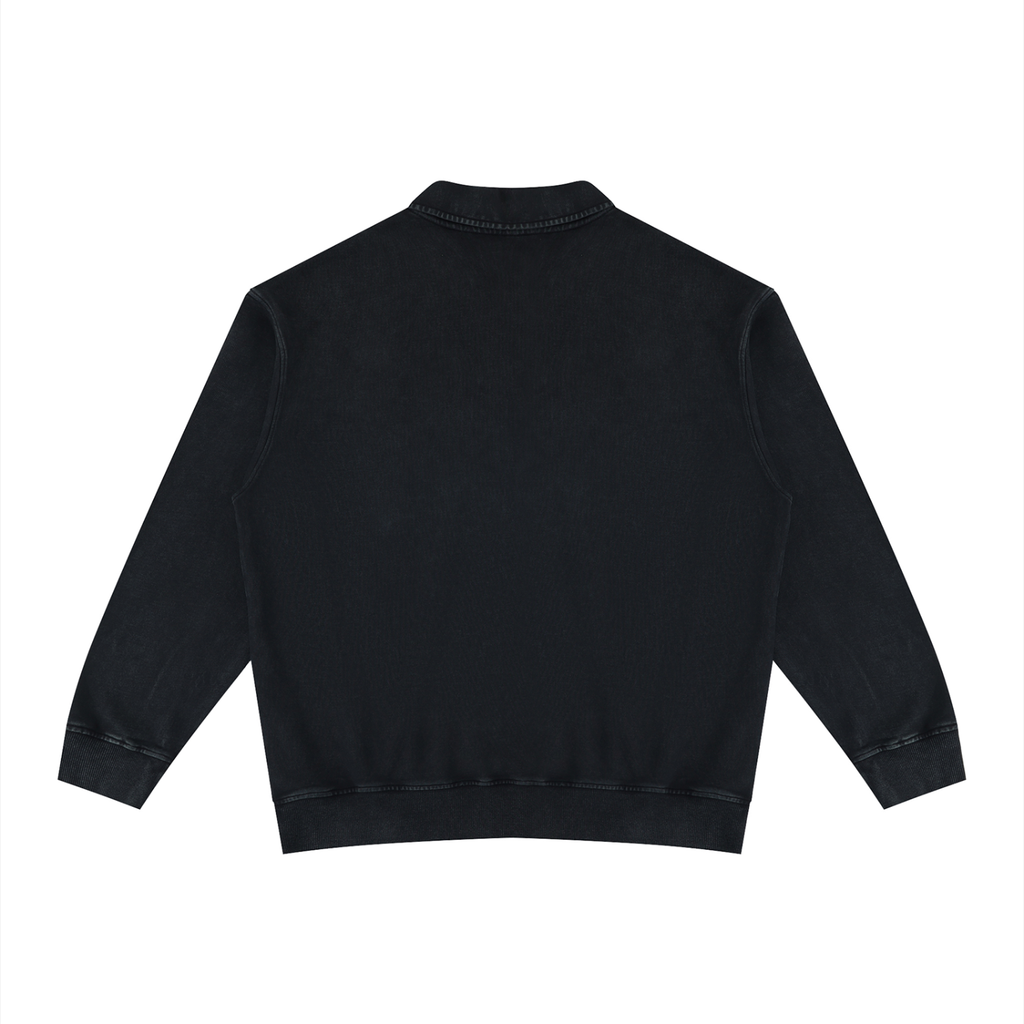 Vintage Wash Collared Sweatshirt