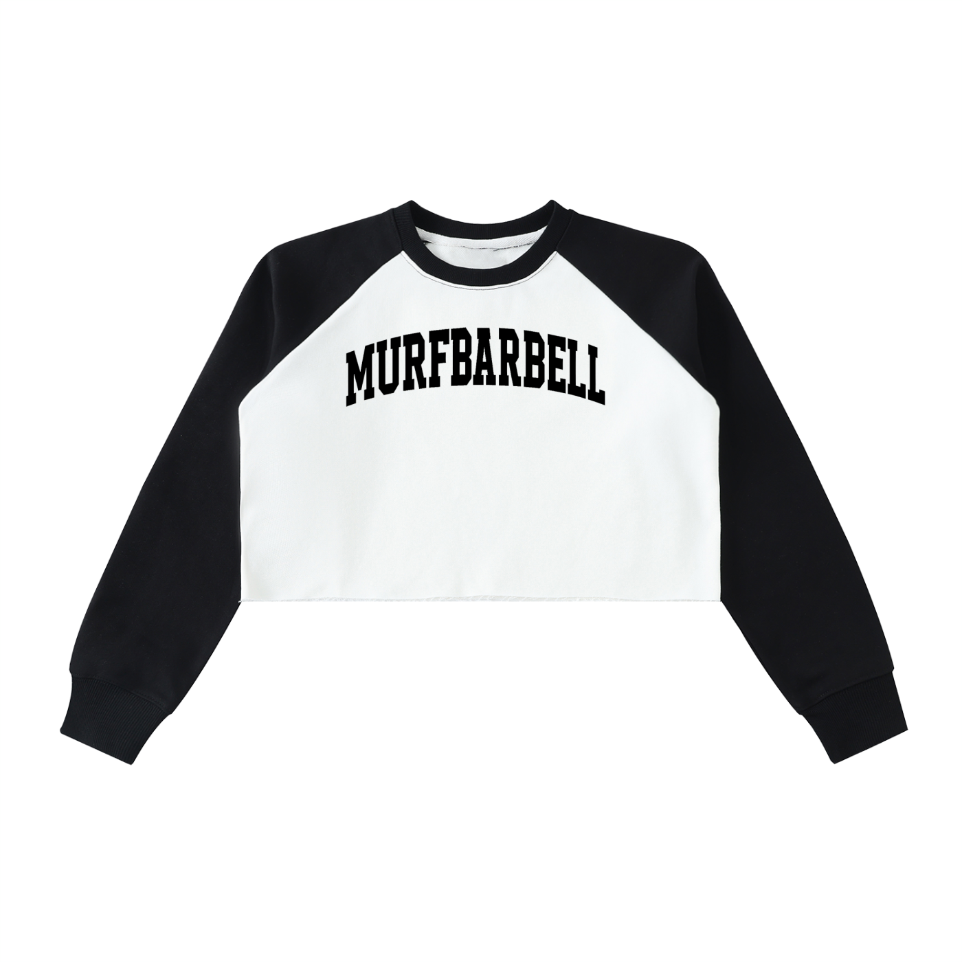 Lady Barbell Varsity Crop Sweatshirt