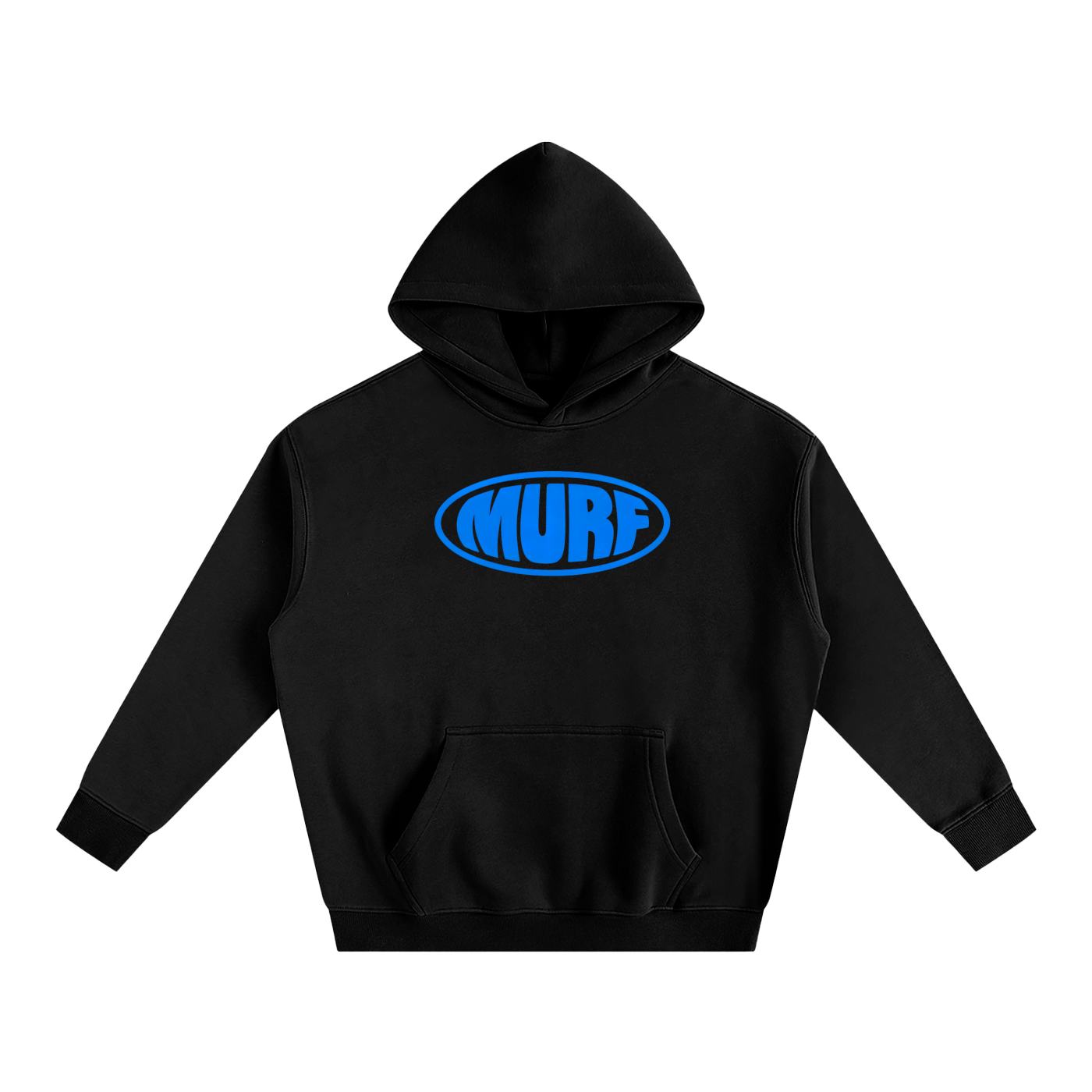 Murf Barbell Circle Logo Oversized Hoodie