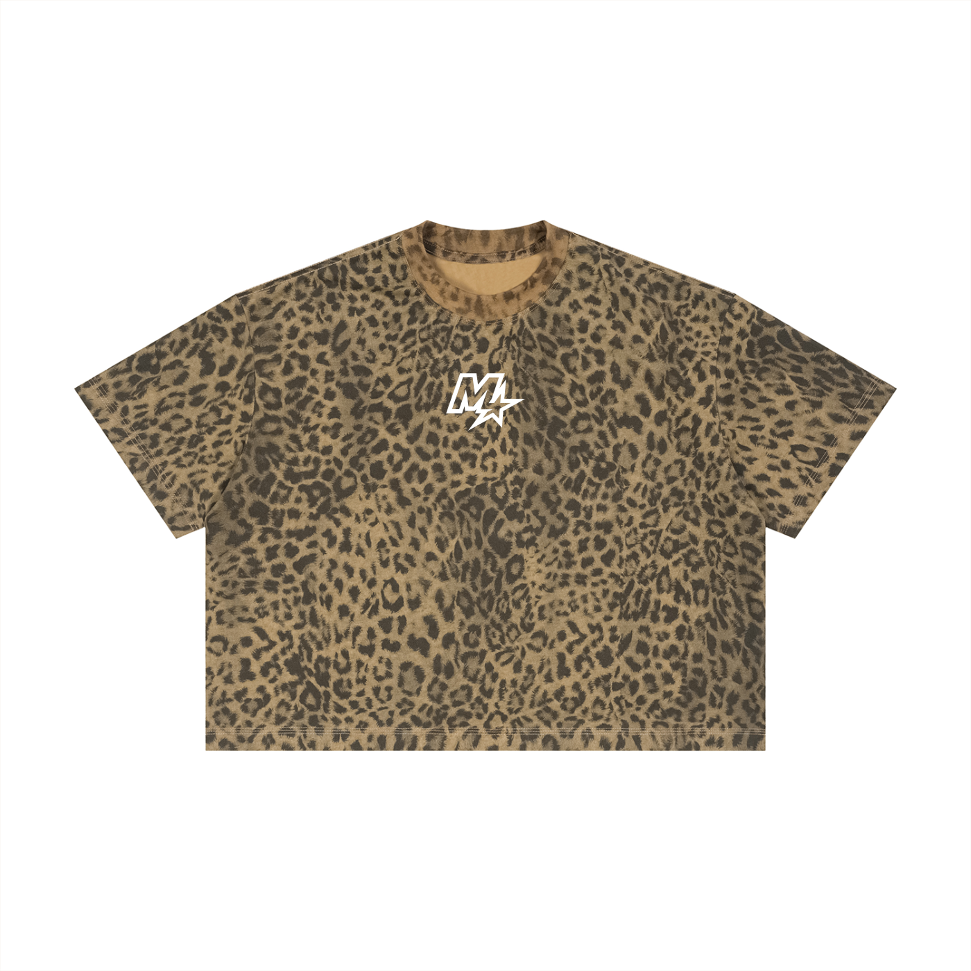 Unisex Leopard Print Boxy T-Shirt