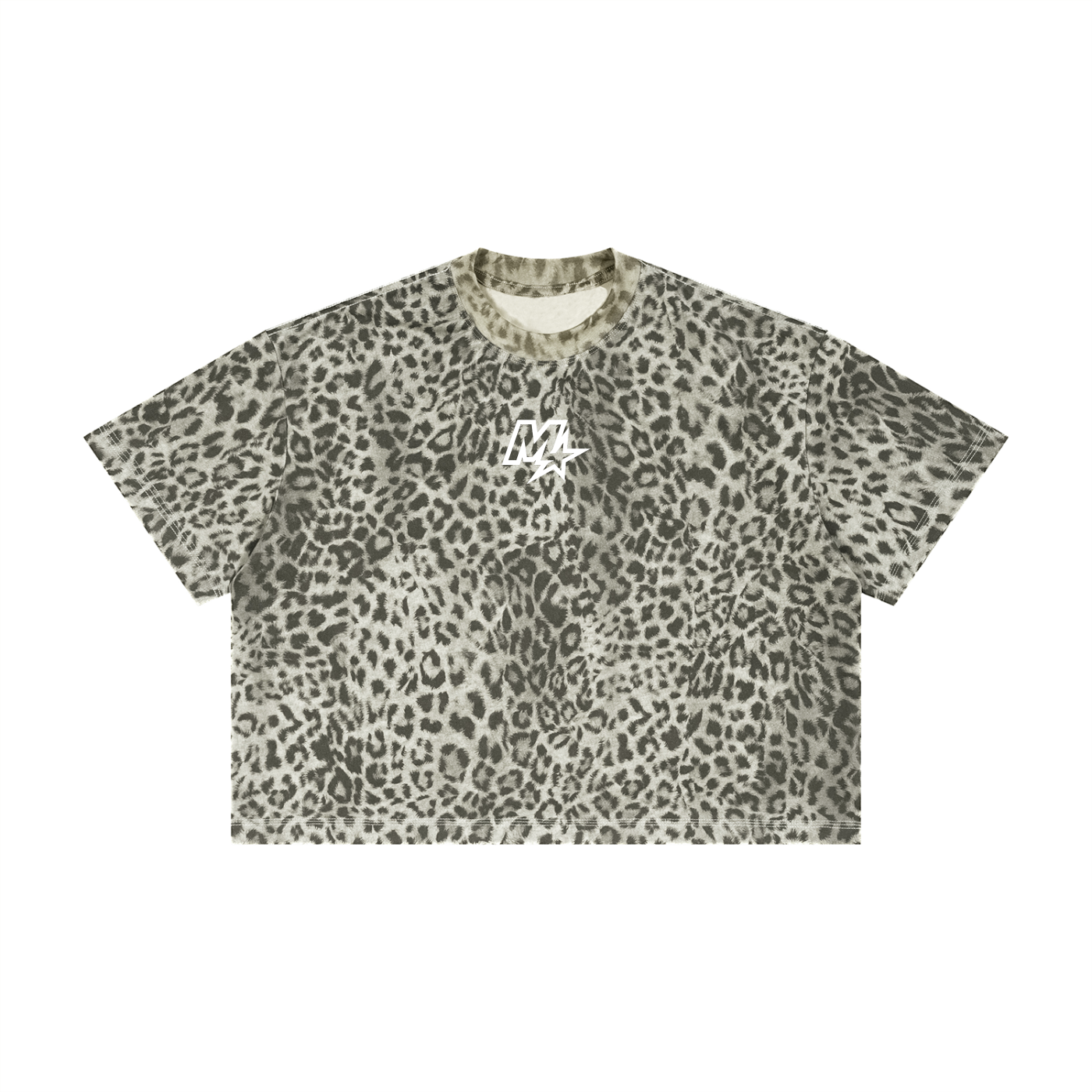 Unisex Leopard Print Boxy T-Shirt