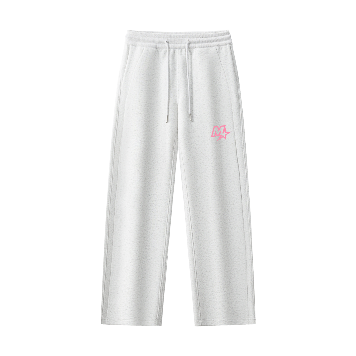 Lady Barbell Star Logo Pink Straight-Leg Sweatpants
