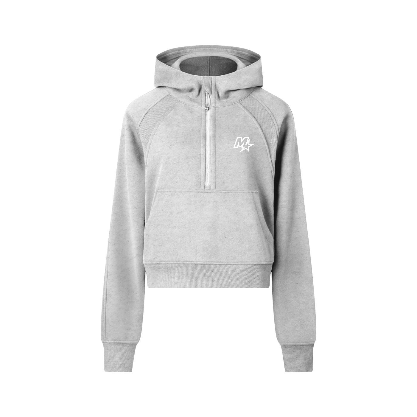 Murf Barbell Cropped Half-Zip Hoodie