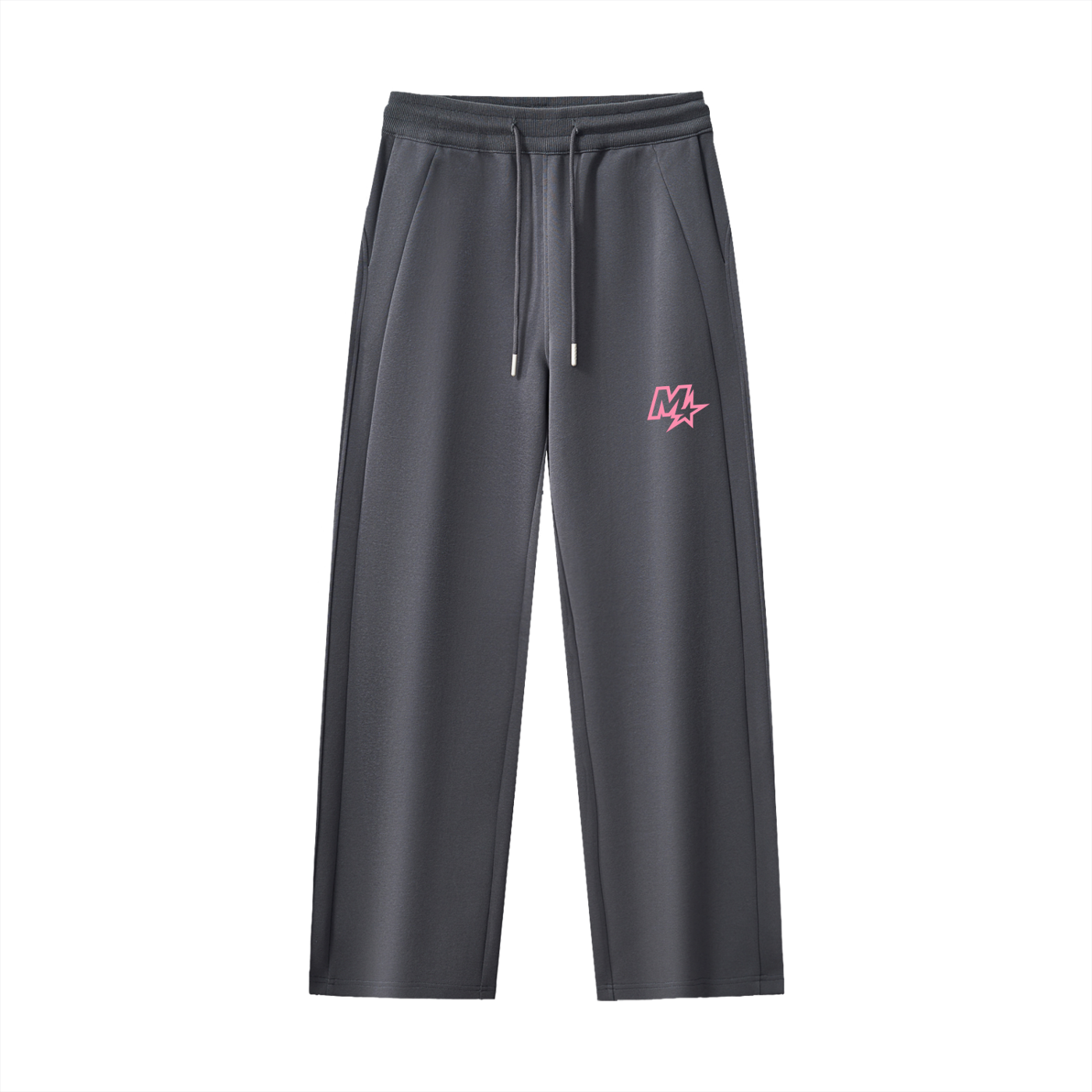 Lady Barbell Star Logo Pink Straight-Leg Sweatpants
