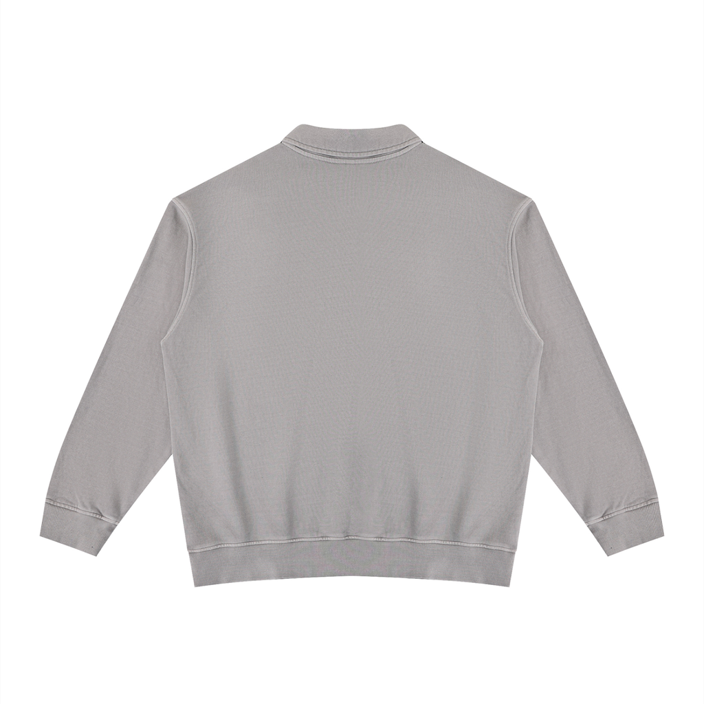 Vintage Wash Collared Sweatshirt