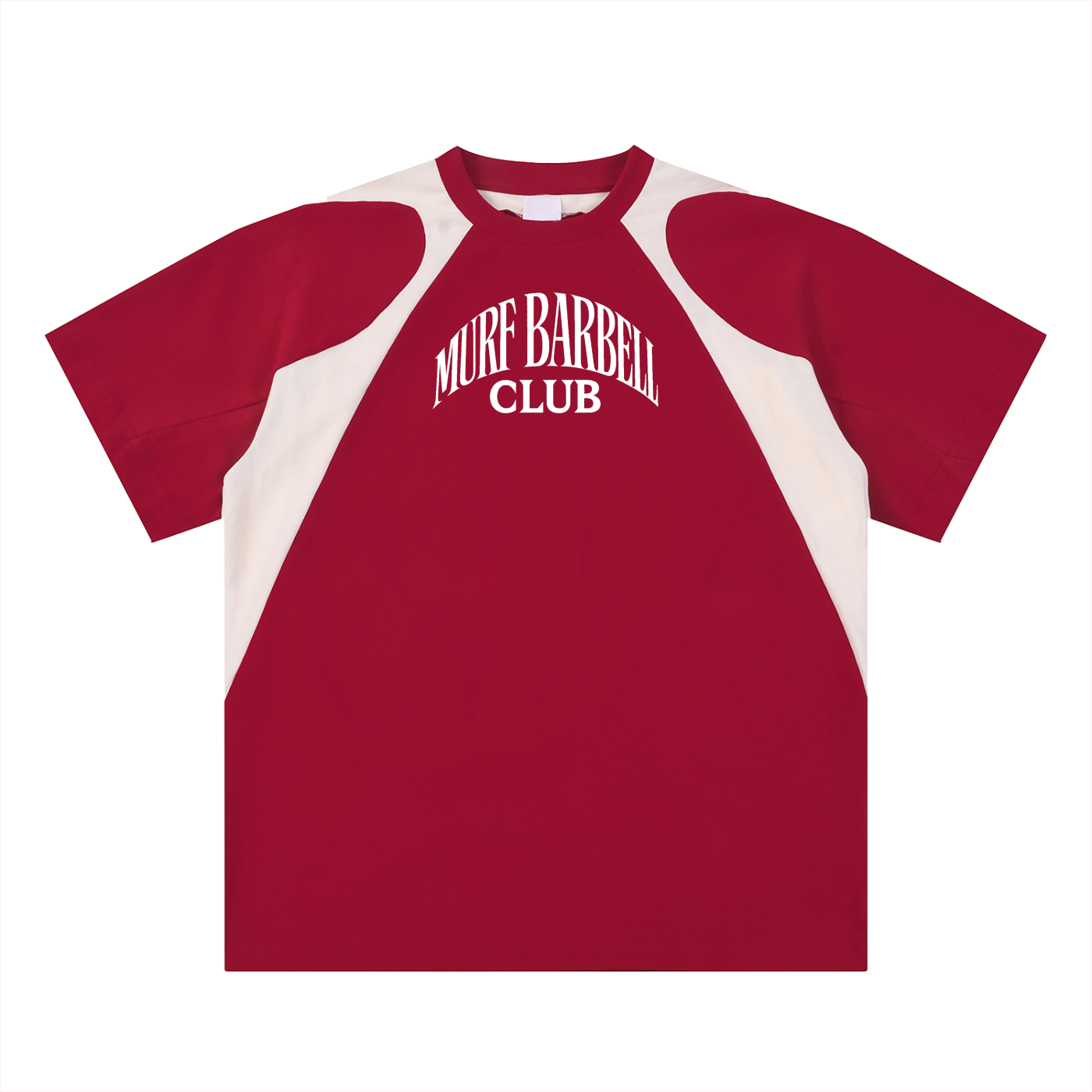 Contrast Panel Cotton T-Shirt