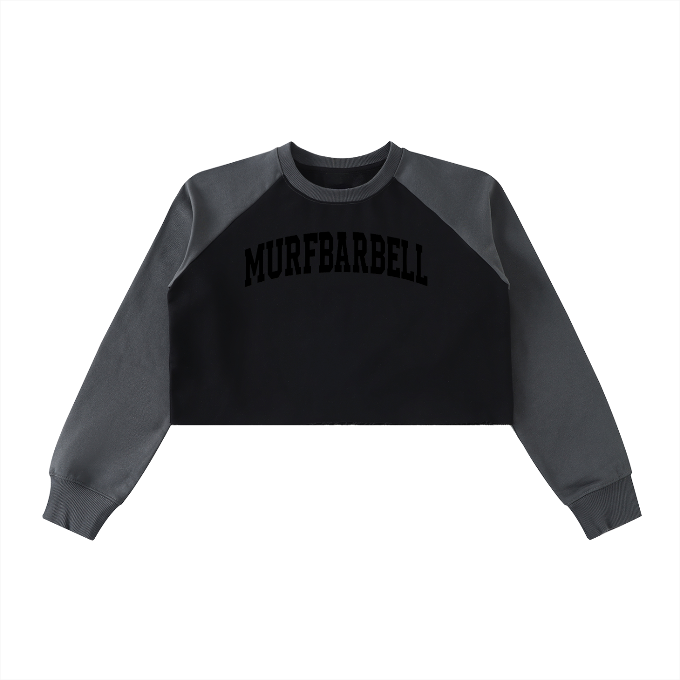 Lady Barbell Varsity Crop Sweatshirt