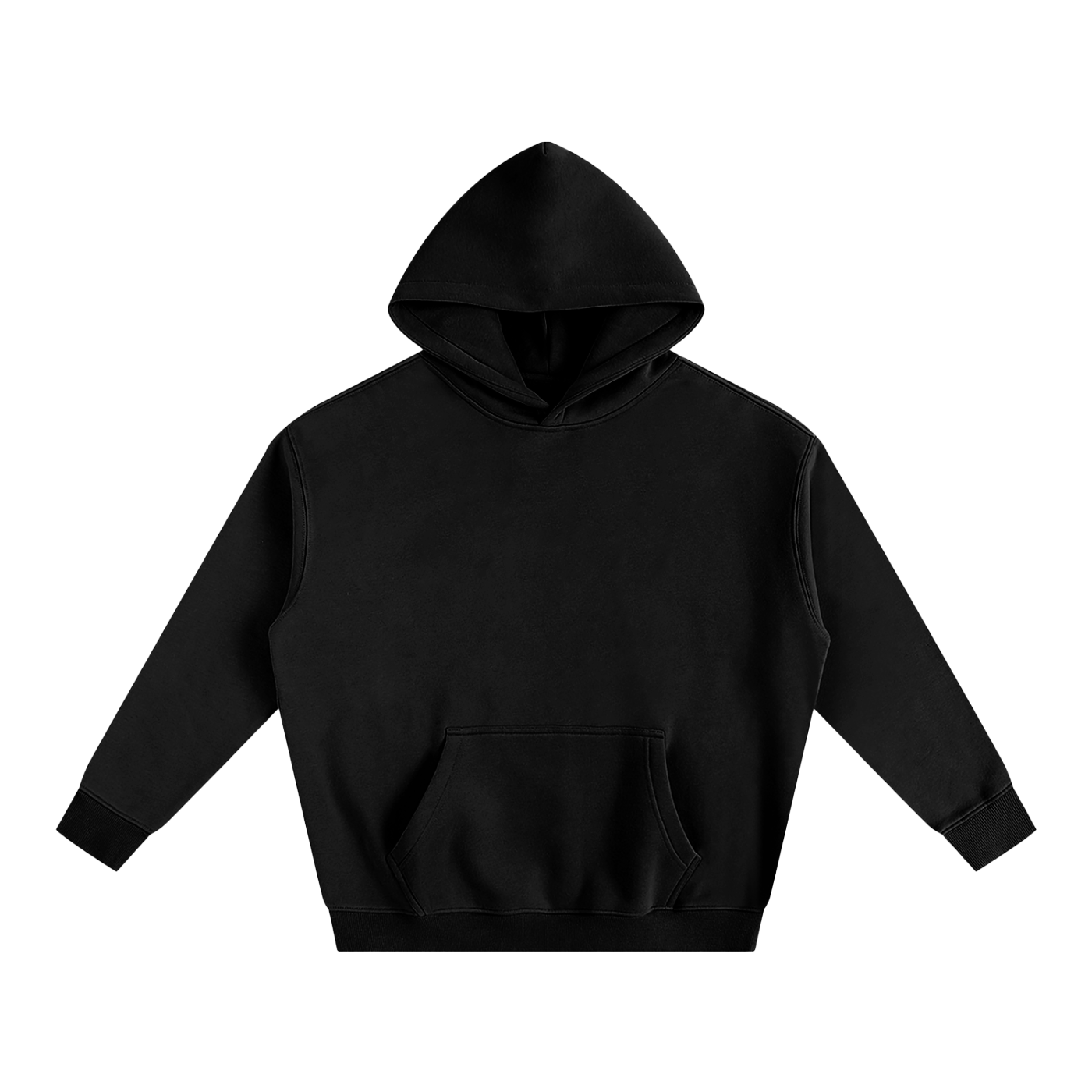 Smiley Face Oversize Fleeced Hoodie