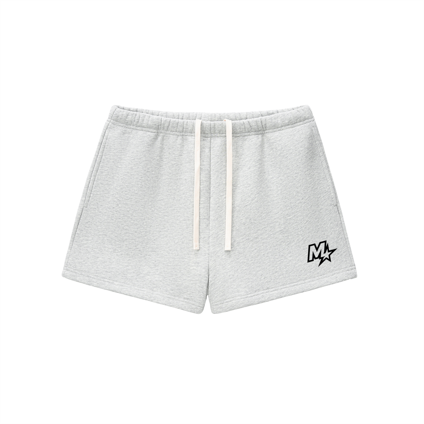 Lady Barbell Fleece Drawstring Sweatshorts