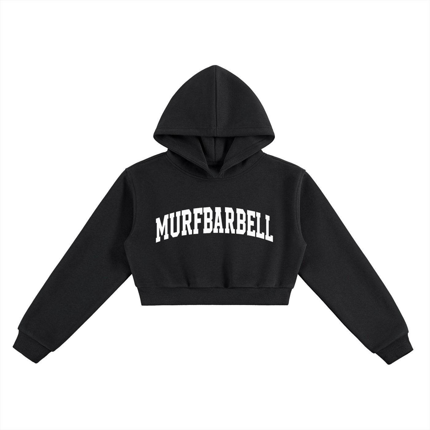 Lady Barbell Cropped Hoodie