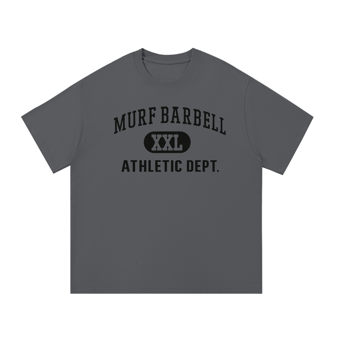 Murf Barbell Athletic Dept. (Black Text) Tee