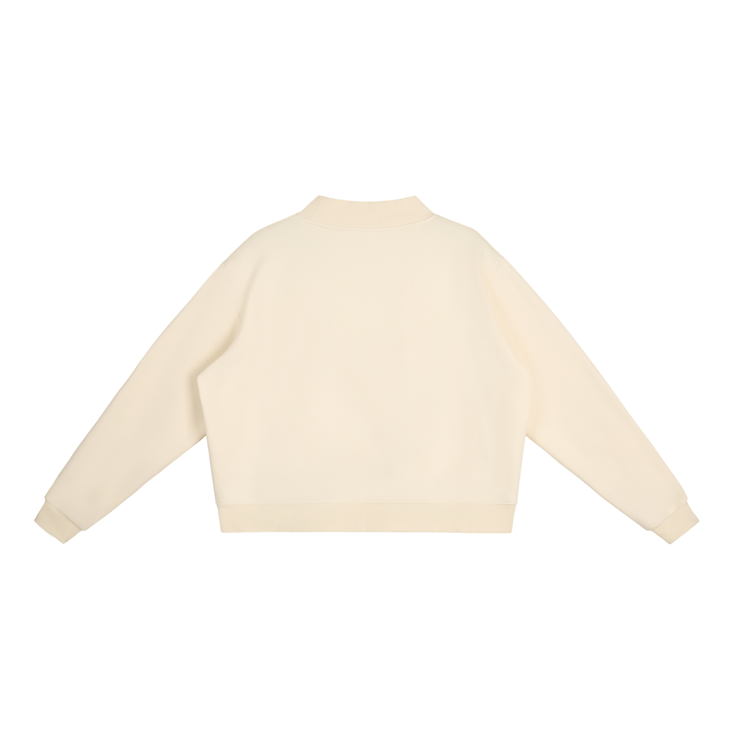 Essential Fleece Mid-Neck Crew Sweatshirt