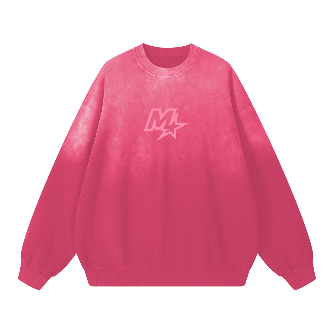 Murf Barbell Pink Logo Sunfade Sweatshirt