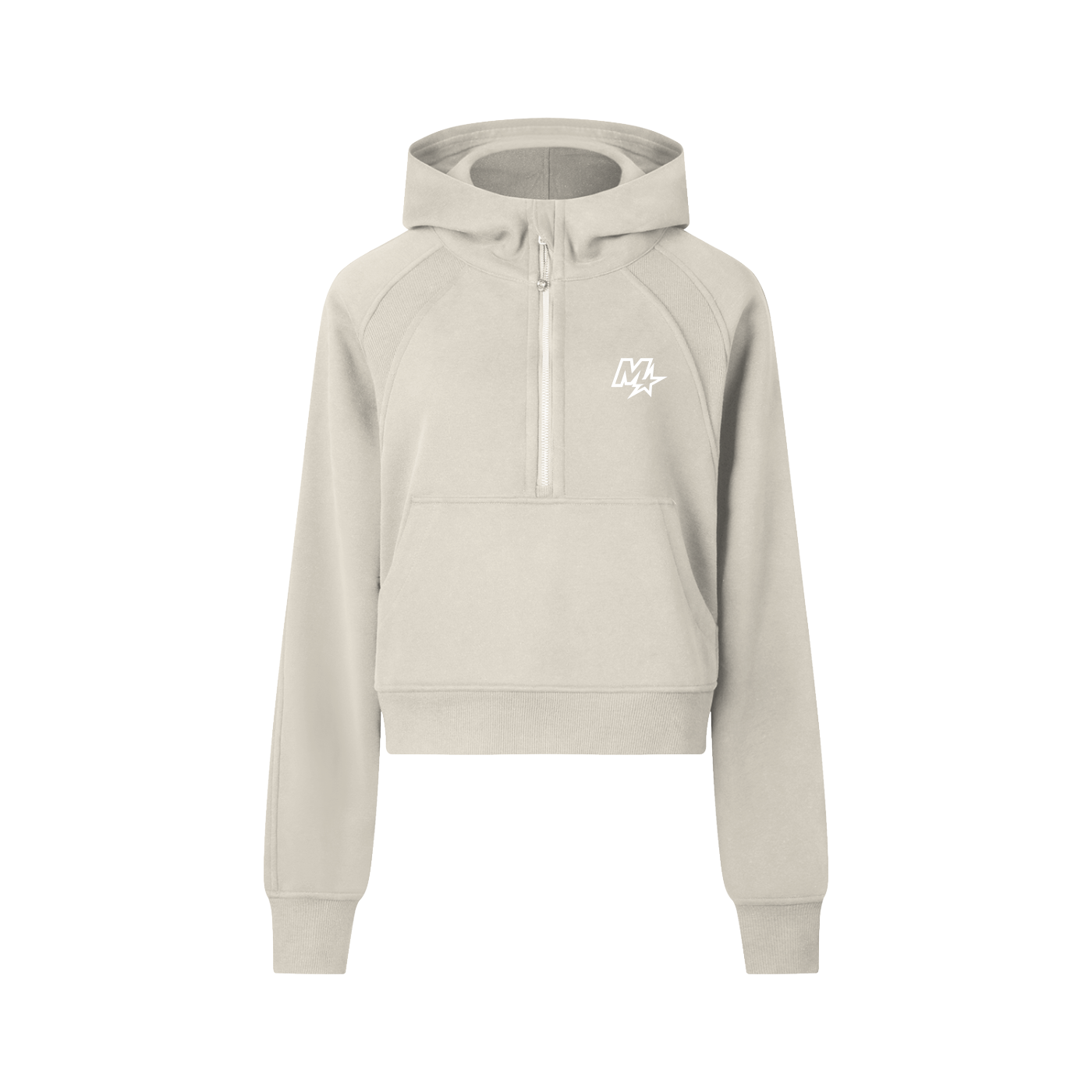 Murf Barbell Cropped Half-Zip Hoodie