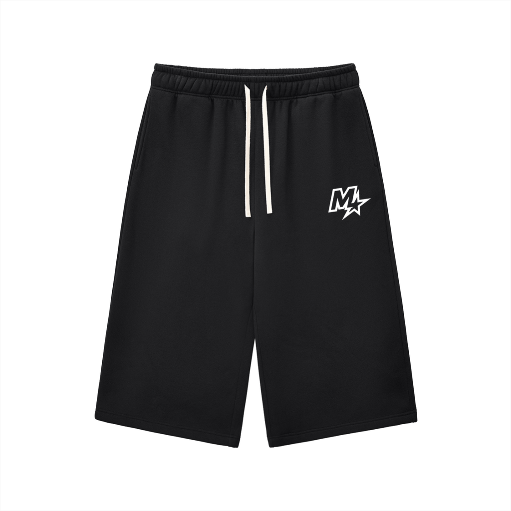Relaxed Drawstring 3/4 Sweatpants