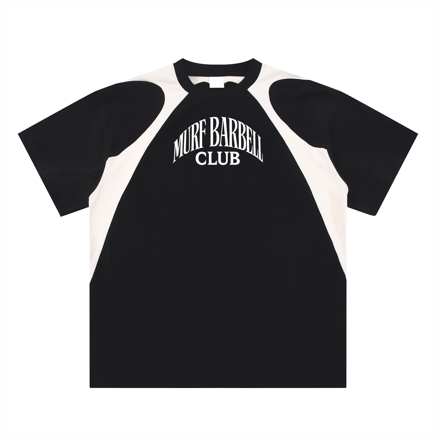 Contrast Panel Cotton T-Shirt