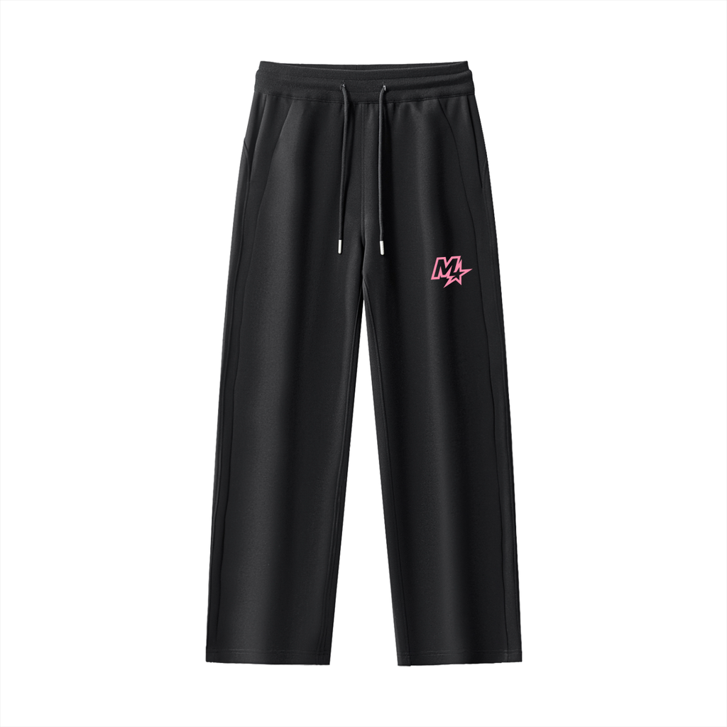 Lady Barbell Star Logo Pink Straight-Leg Sweatpants