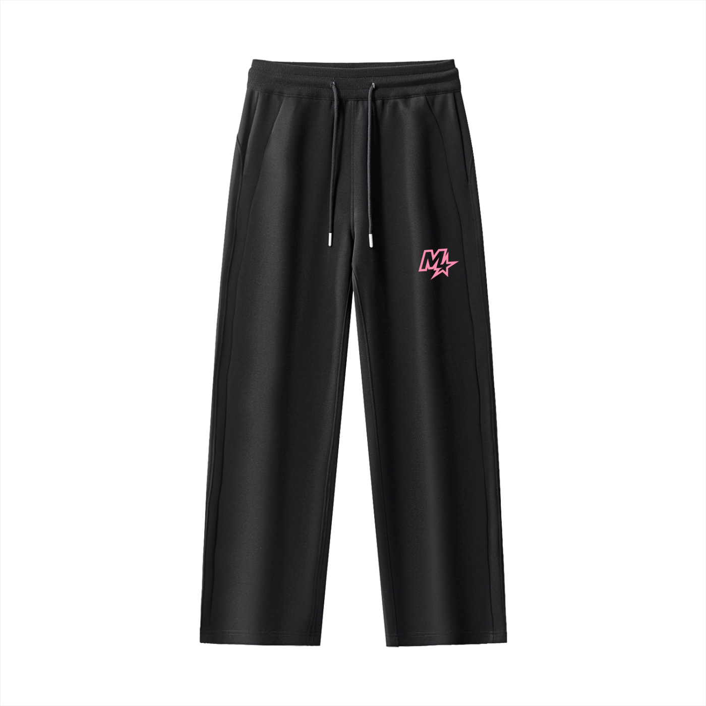 Lady Barbell Star Logo Pink Straight-Leg Sweatpants
