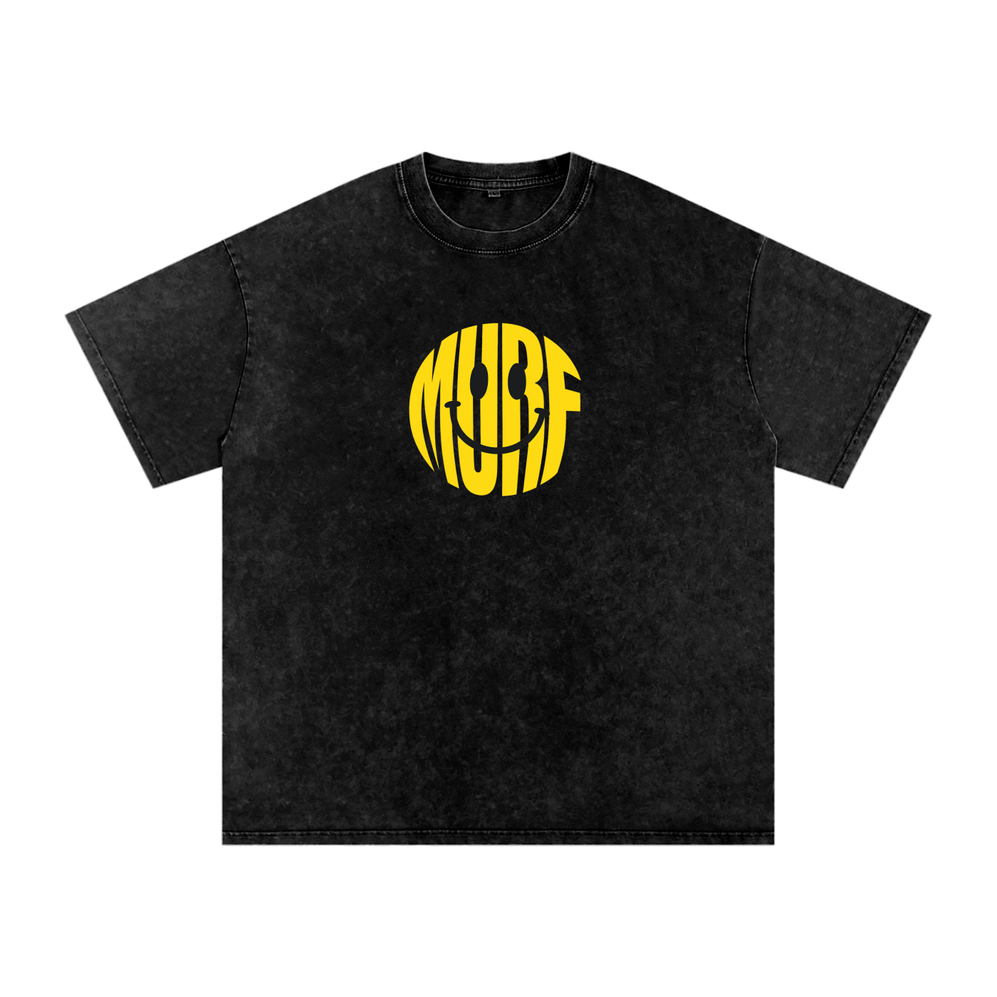 Smiley Face Acid Wash Tee