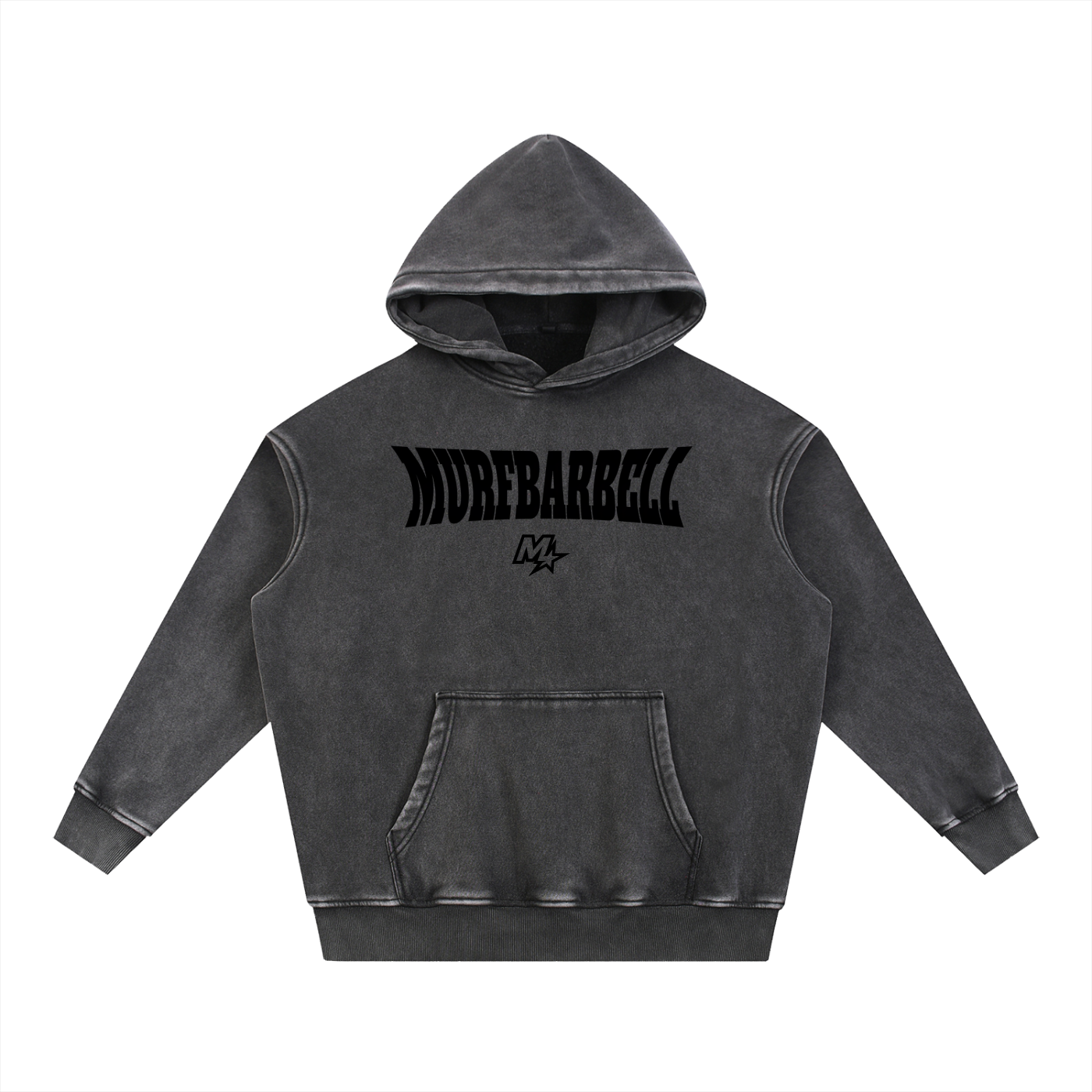 MurfBarbell Snow Wash Hoodie
