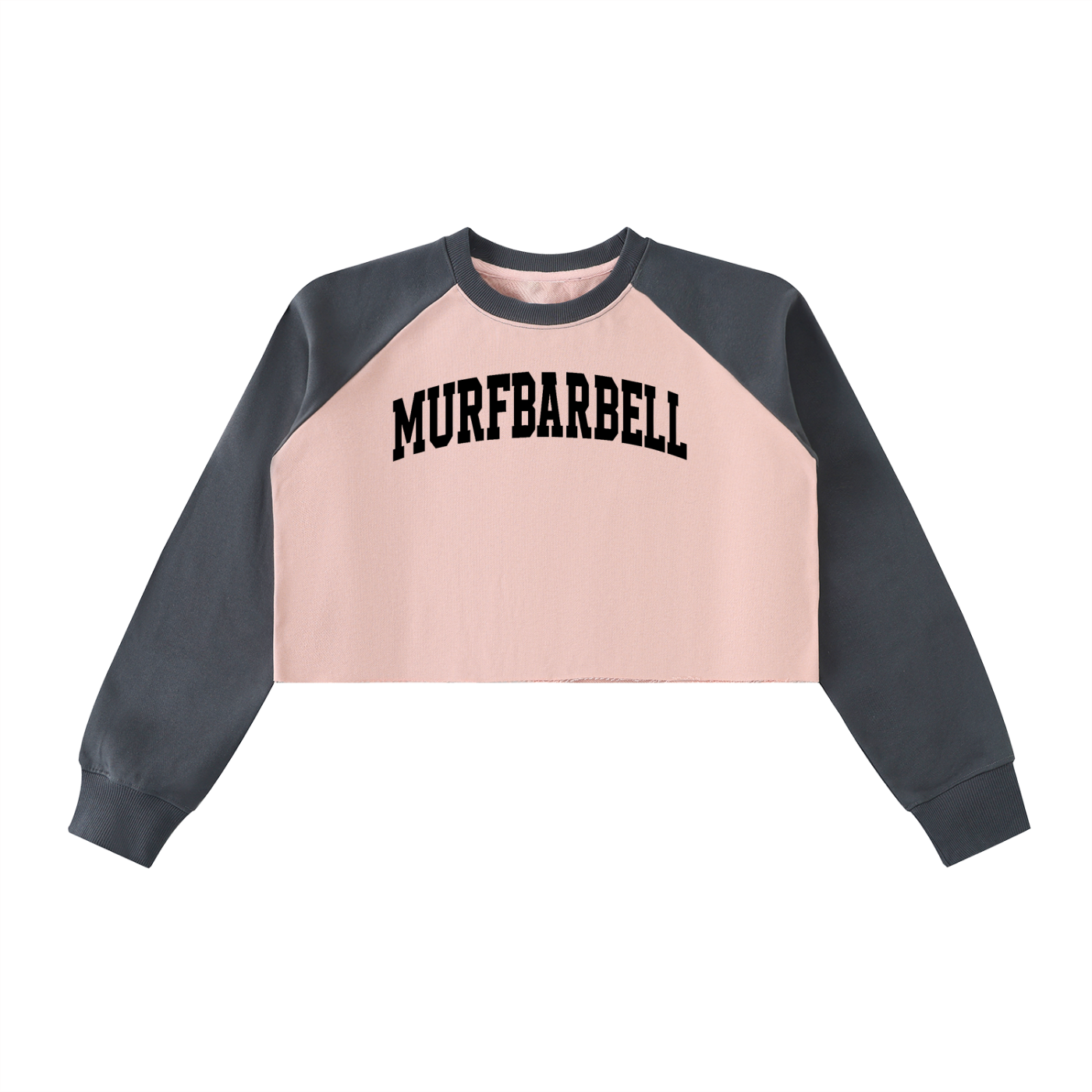 Lady Barbell Varsity Crop Sweatshirt