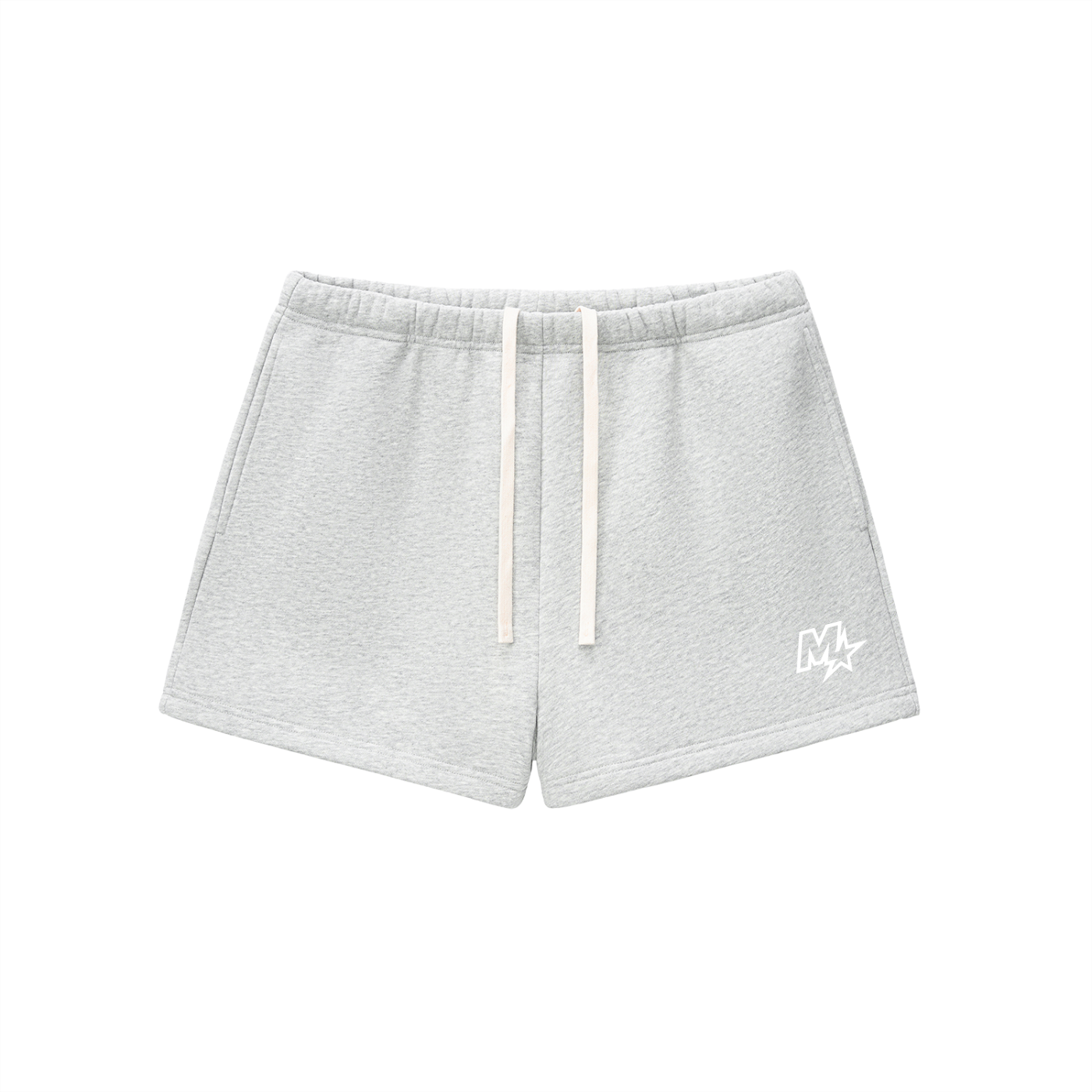 Lady Barbell White Star Logo Drawstring Sweatshorts