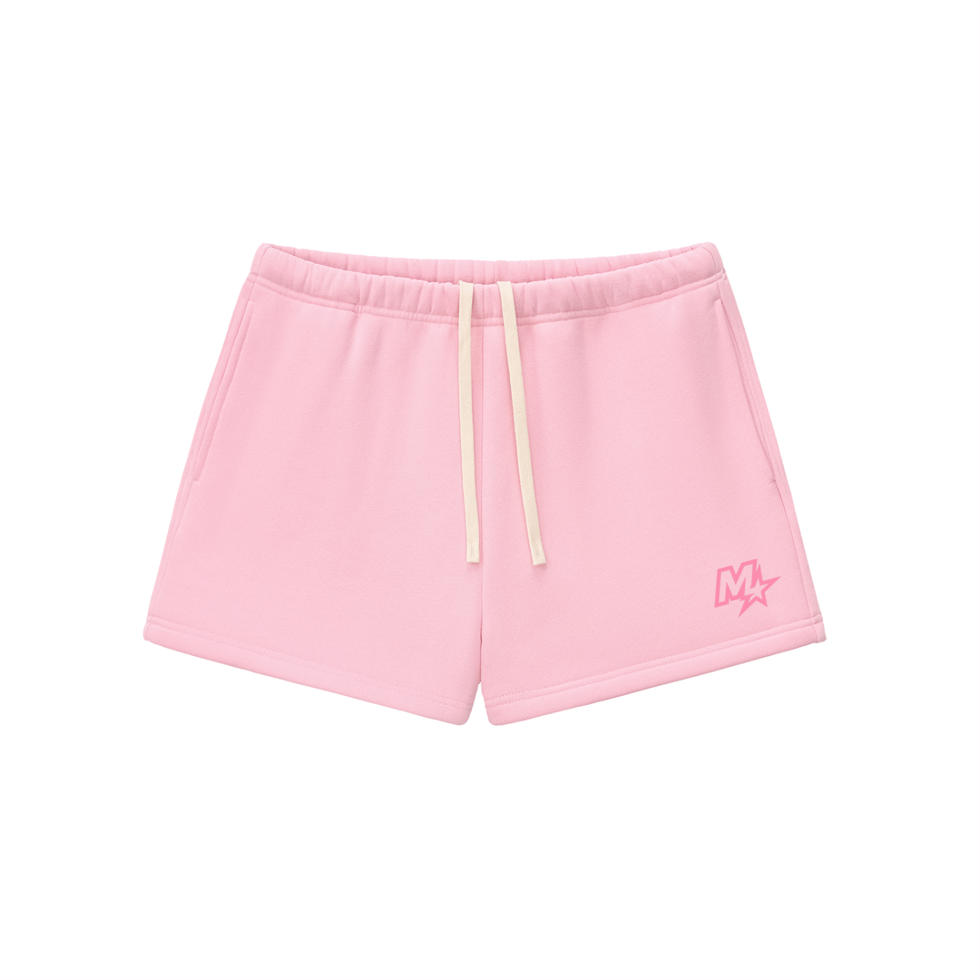 Murf Barbell Star Logo Pink Sweatshorts
