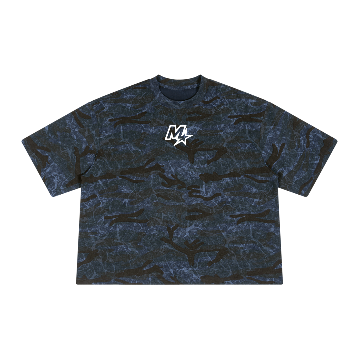 Boxy Camo Print T-Shirt