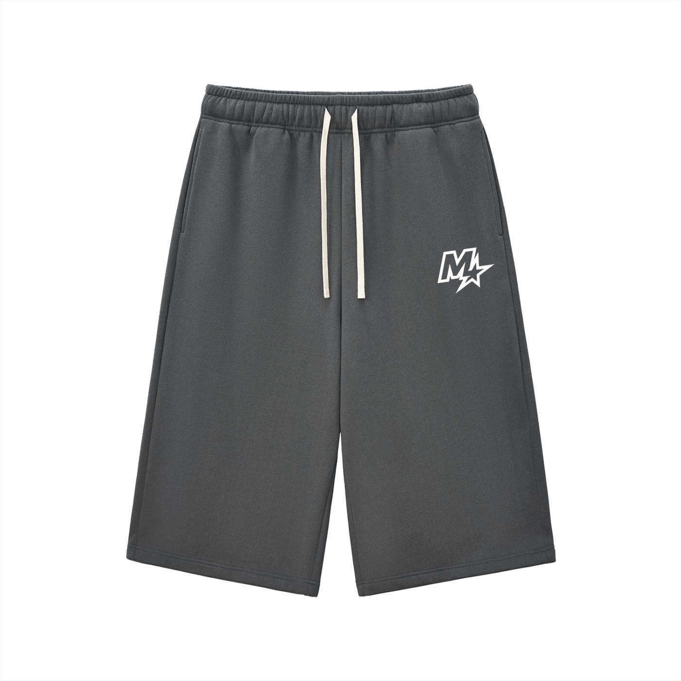 Relaxed Drawstring 3/4 Sweatpants