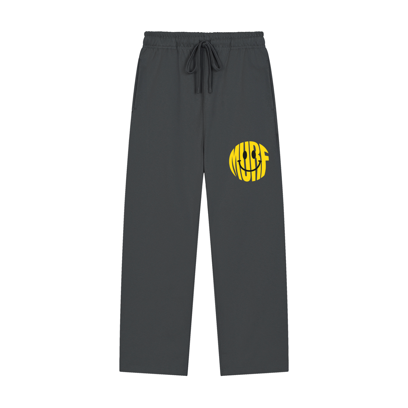 Murf Smiley Face Straight-Leg Sweatpants