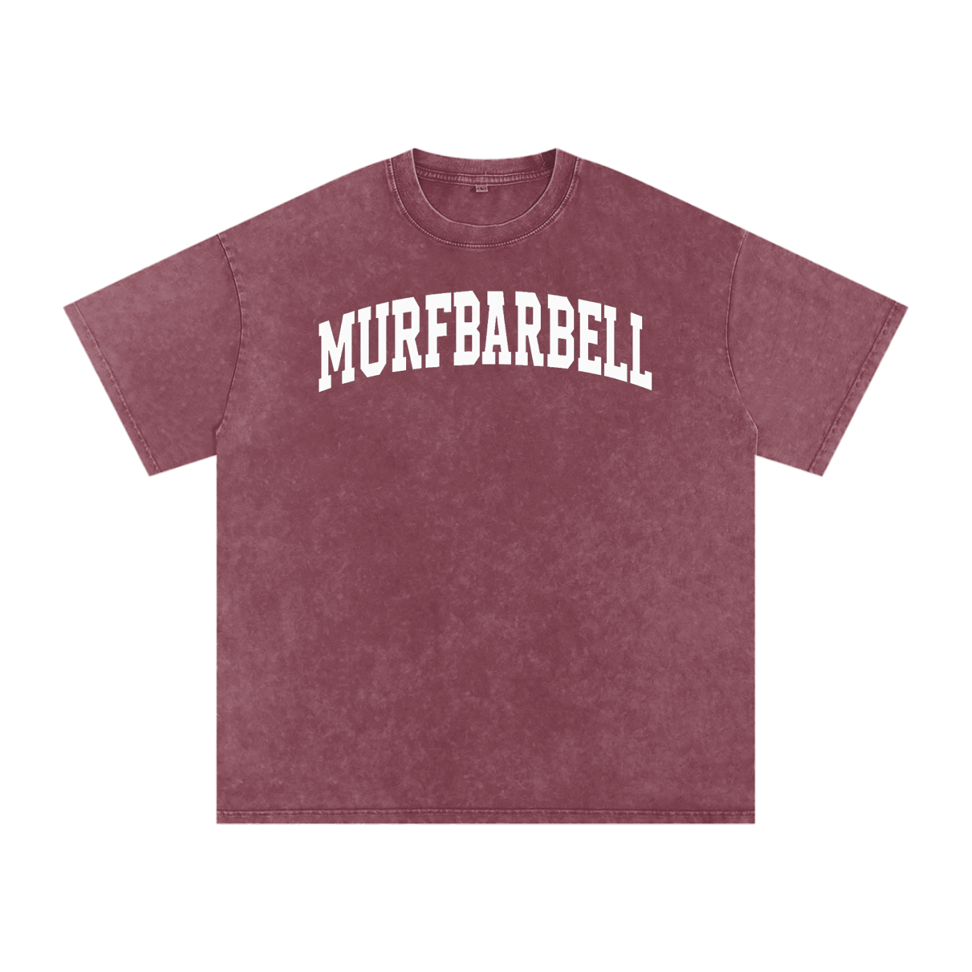 Murf Barbell Snow Washed Oversized Tee