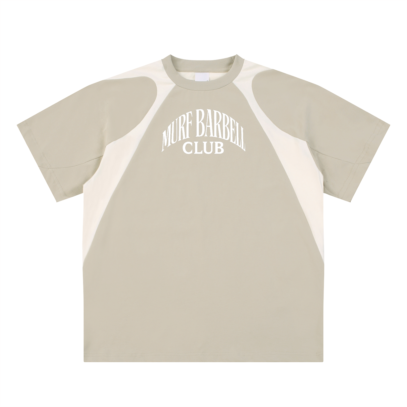 Contrast Panel Cotton T-Shirt