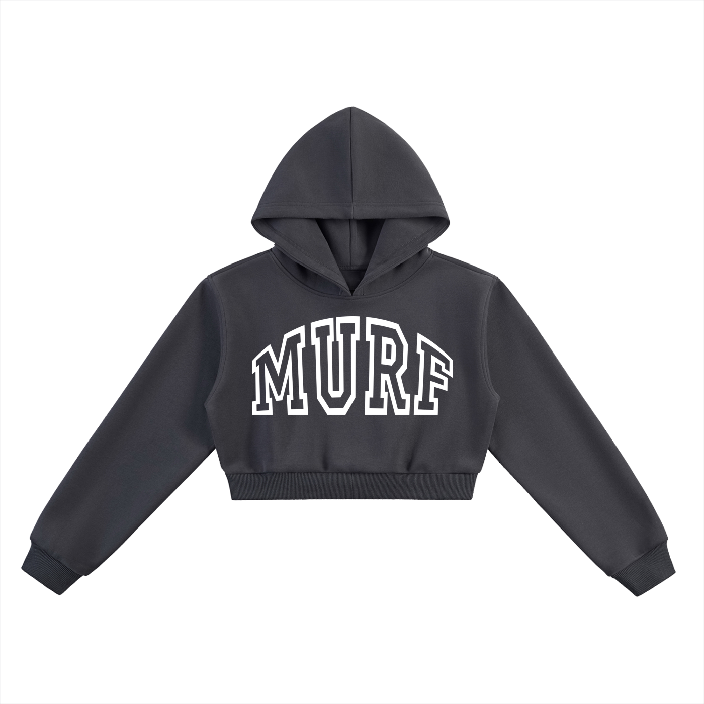 Lady Barbell Cropped Hoodie