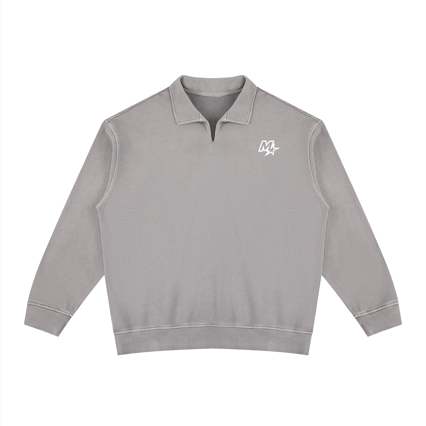 Vintage Wash Collared Sweatshirt