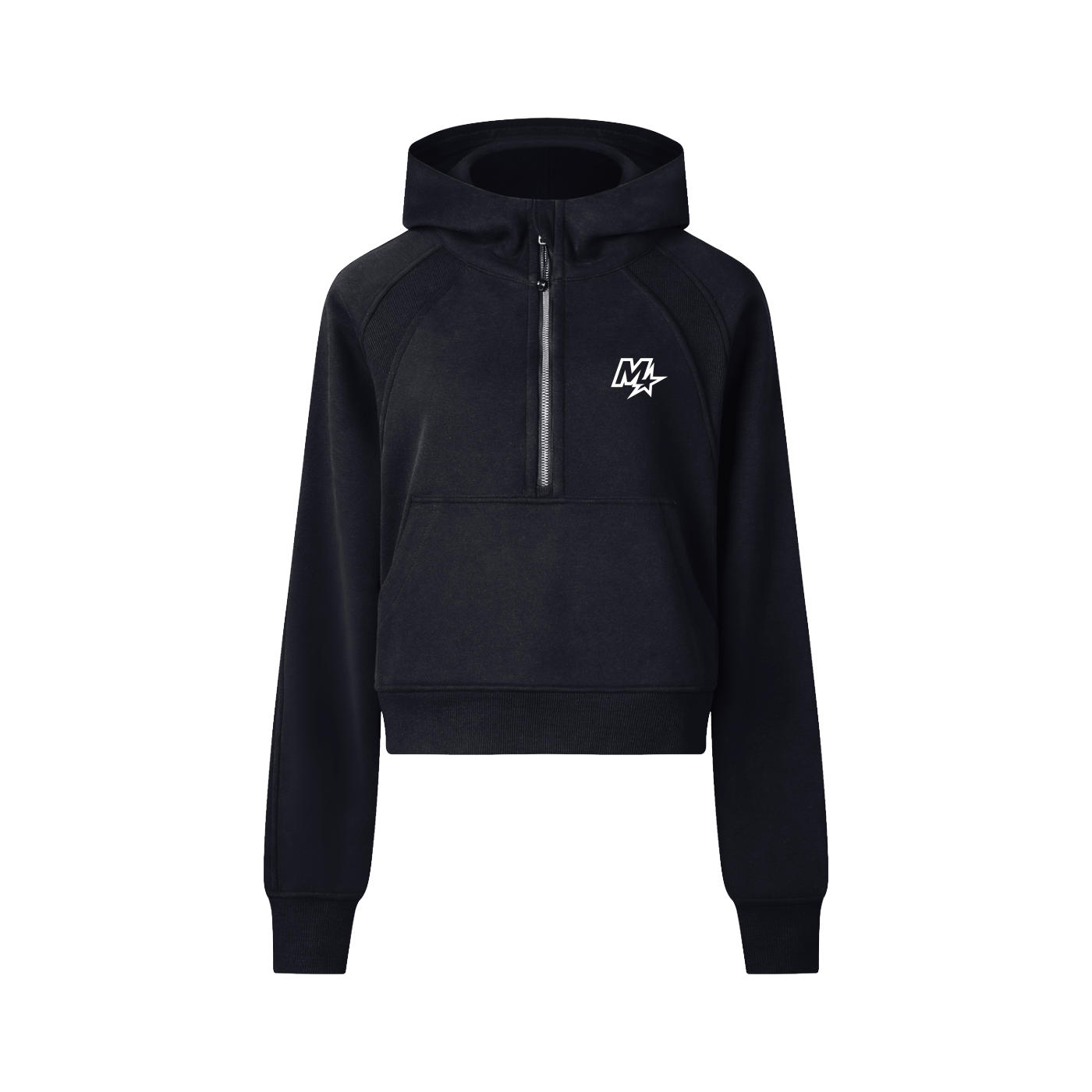 Murf Barbell Cropped Half-Zip Hoodie