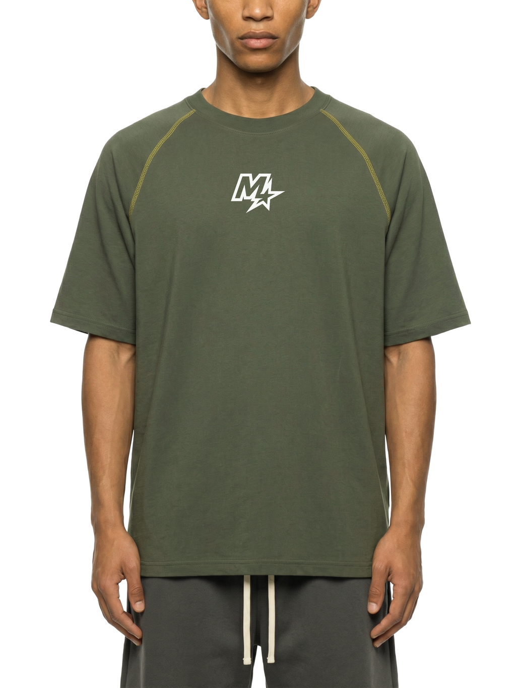 Murf Contrast Stitch Raglan Tee