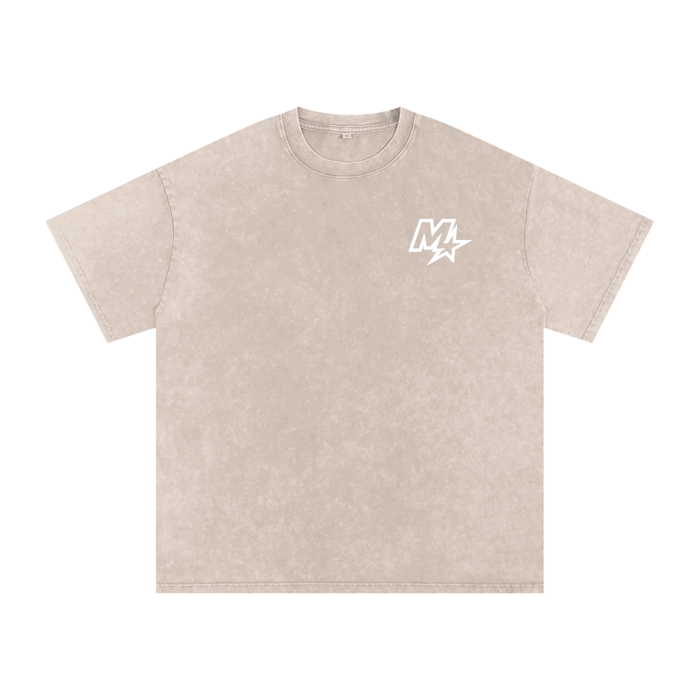 Murf Barbell Star Logo Snow Washed Oversized Tee