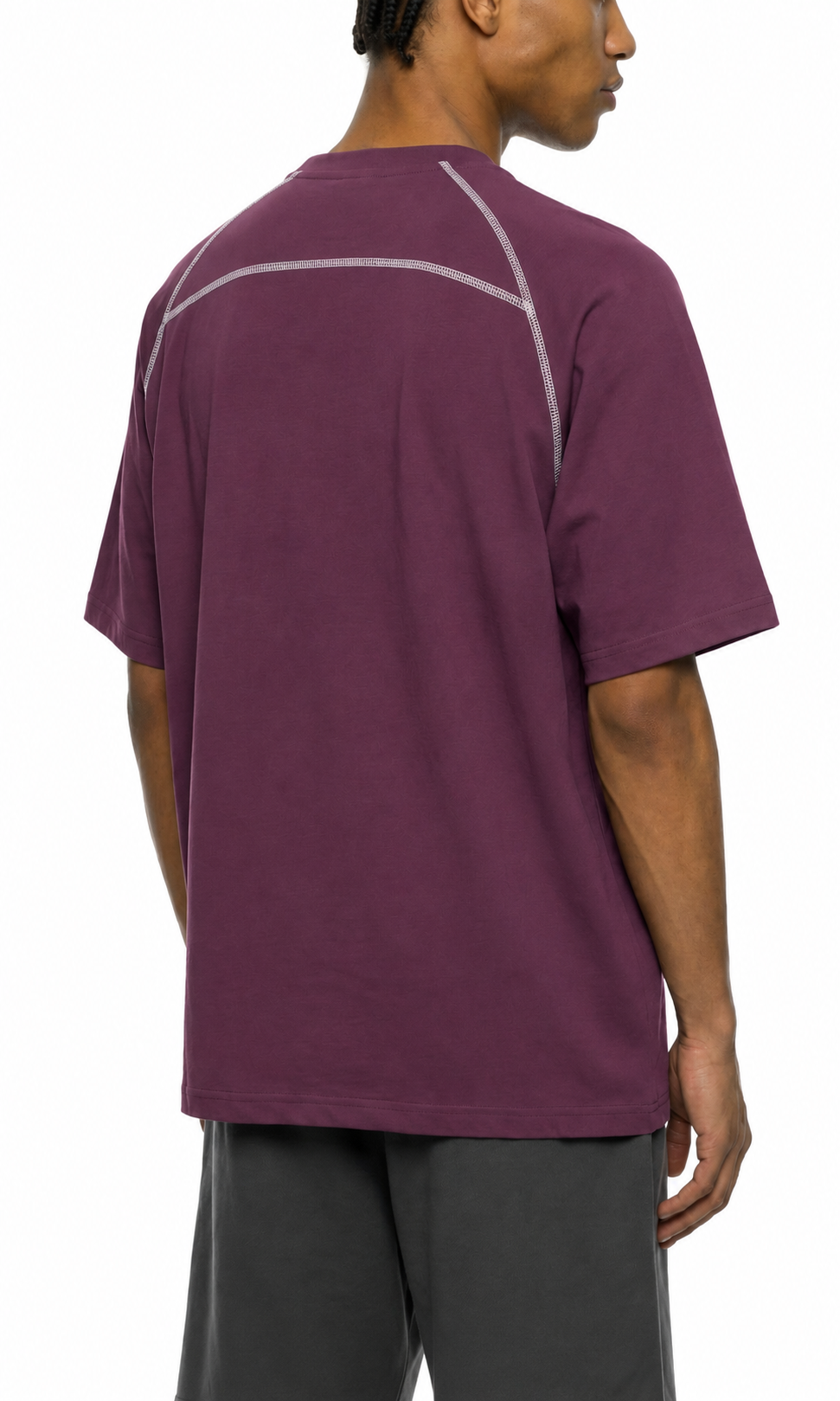 Murf Contrast Stitch Raglan Tee