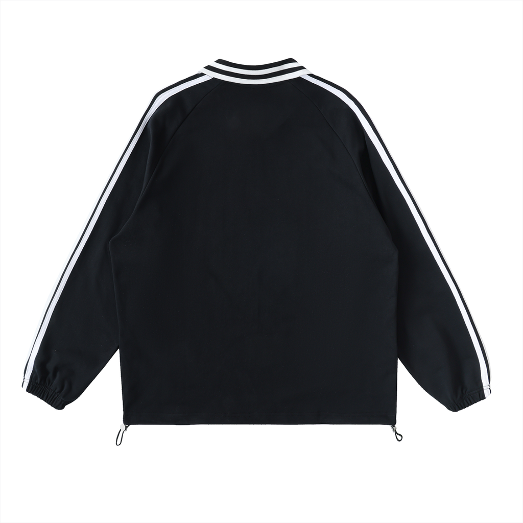 Murf Barbell Striped Collar Sweatshirt