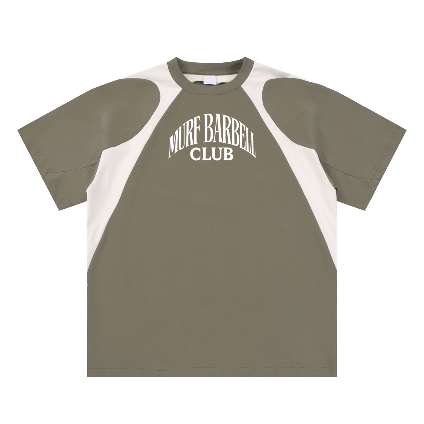 Contrast Panel Cotton T-Shirt