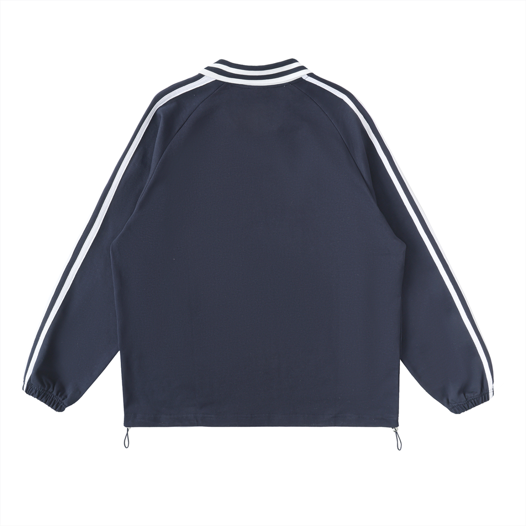 Murf Barbell Striped Collar Sweatshirt