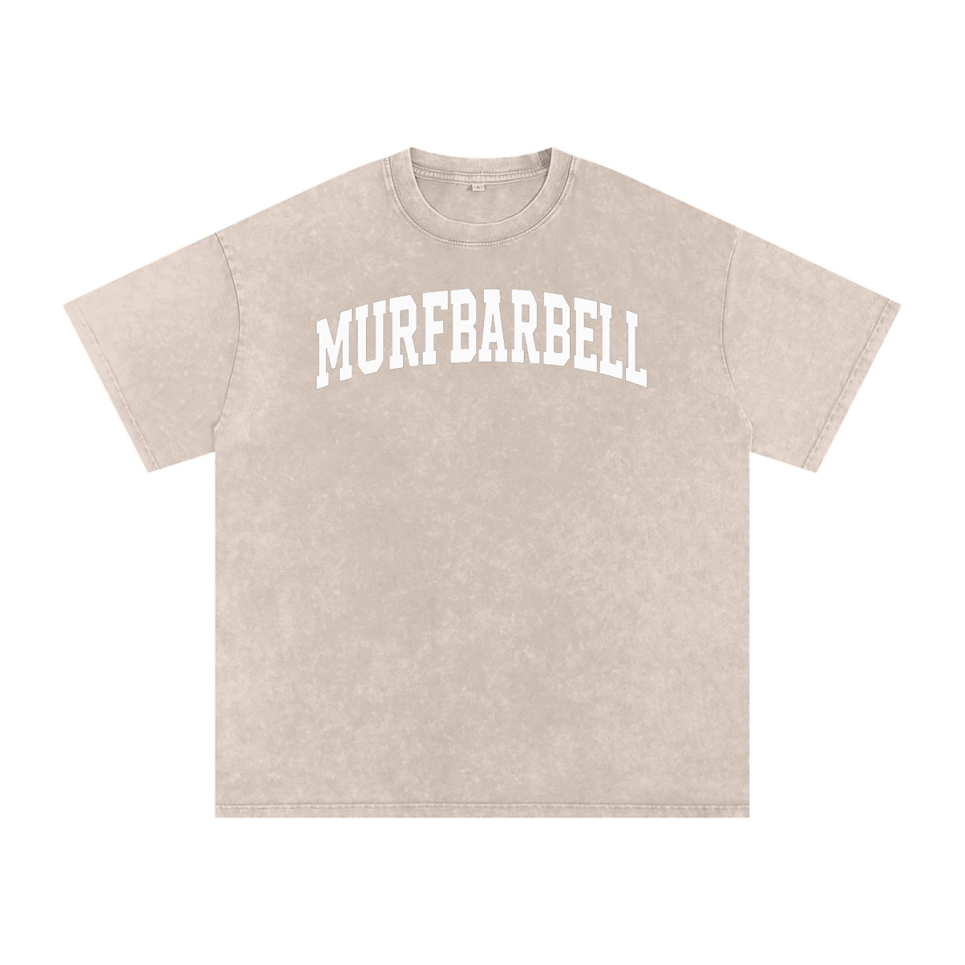 Murf Barbell Snow Washed Oversized Tee