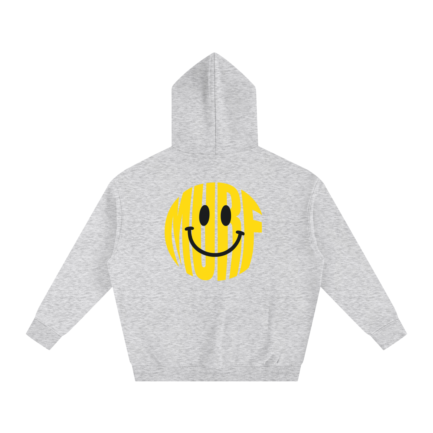 Smiley Face Oversize Fleeced Hoodie