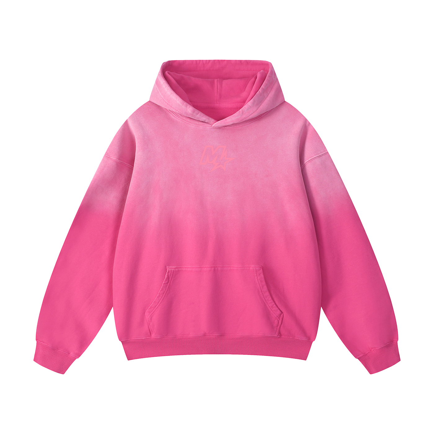 Pink Logo Sunfade Oversized Hoodie