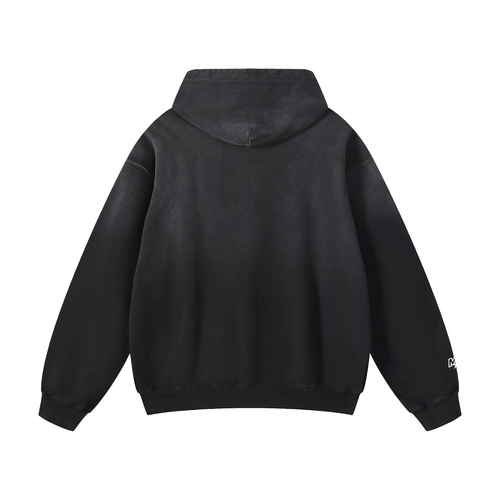 Cross Necklace Sunfade Oversized Hoodie