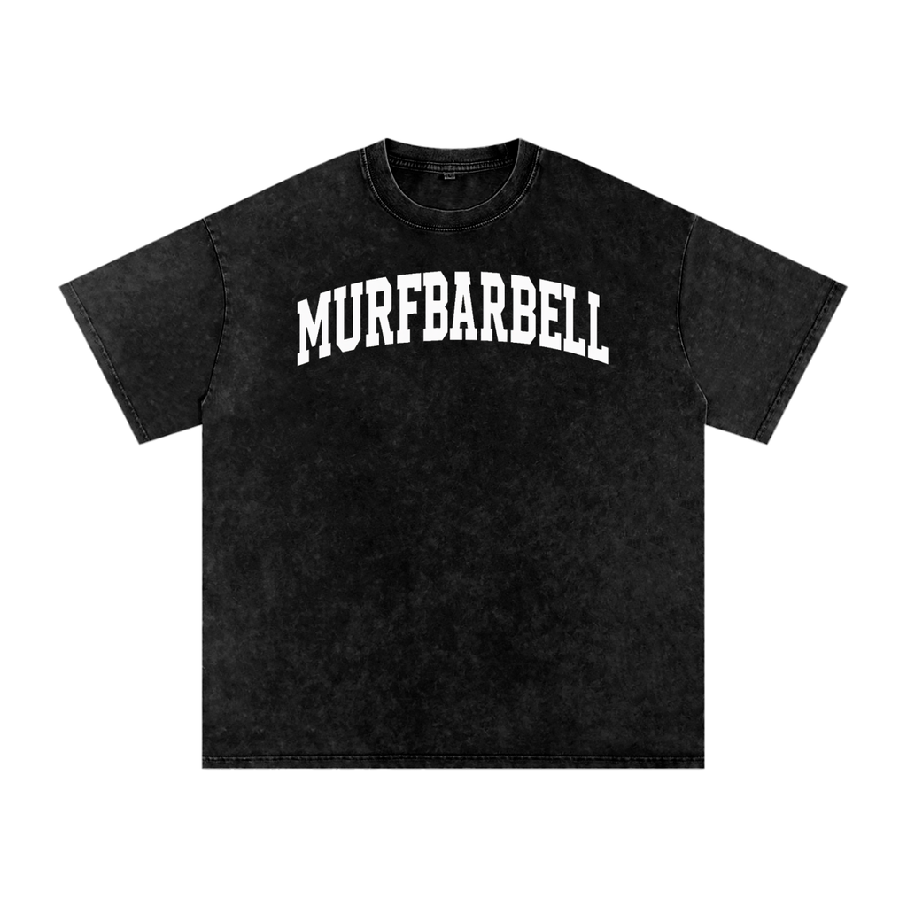 Murf Barbell Snow Washed Oversized Tee