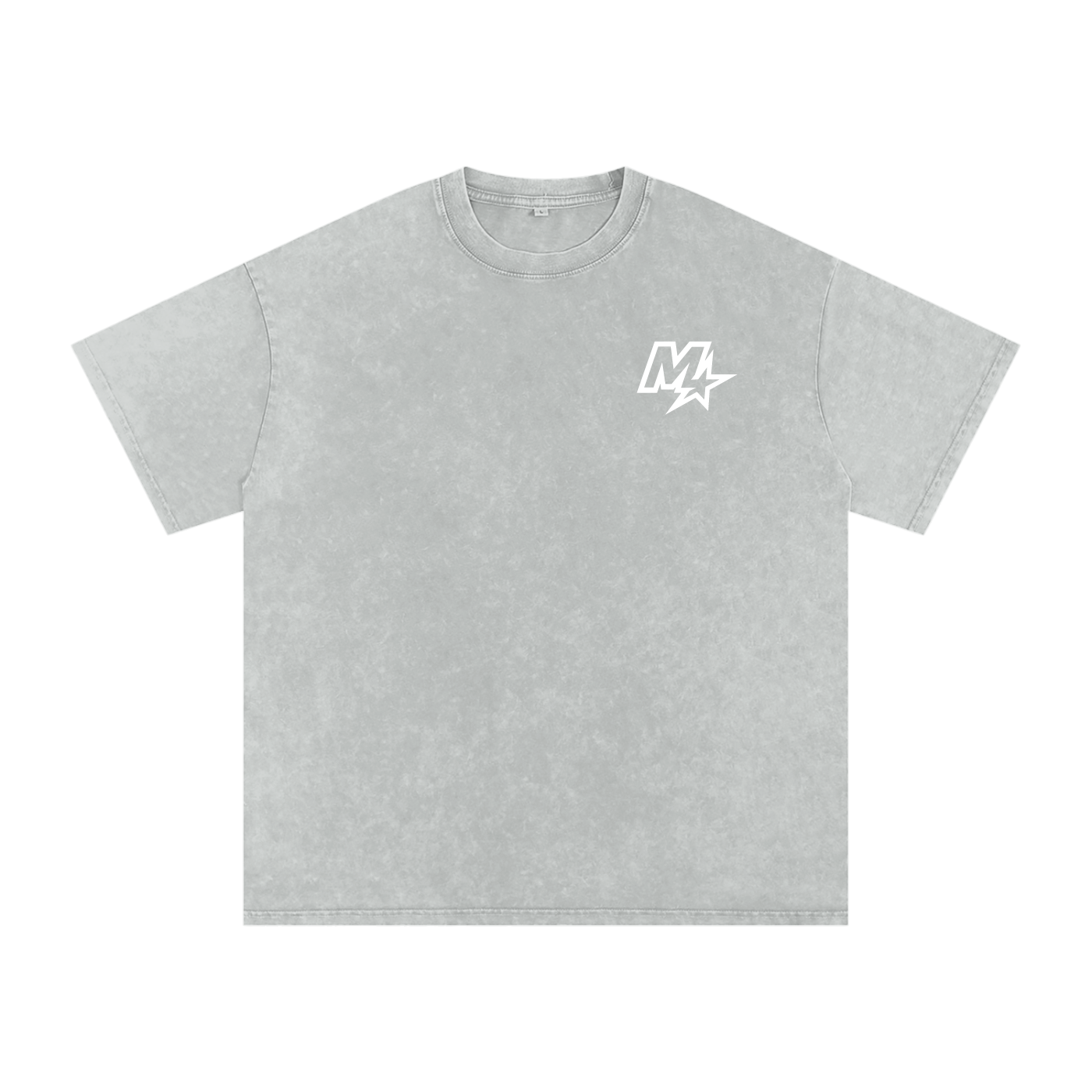 Murf Barbell Star Logo Snow Washed Oversized Tee